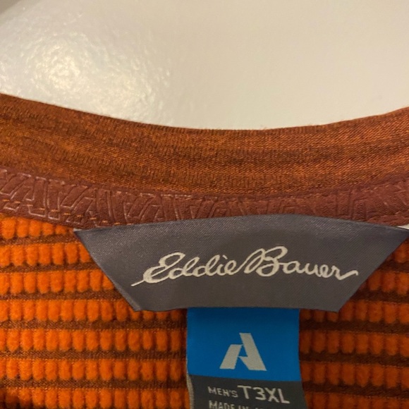 Eddie Bauer Long Sleeve Size Tall 3XL Thermal Henley - Picture 2 of 6